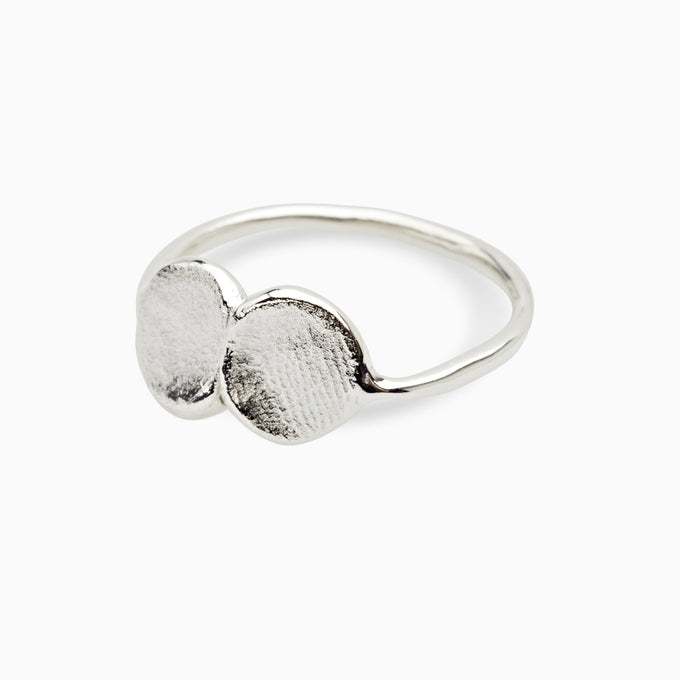 Double Impression Ring | Silver