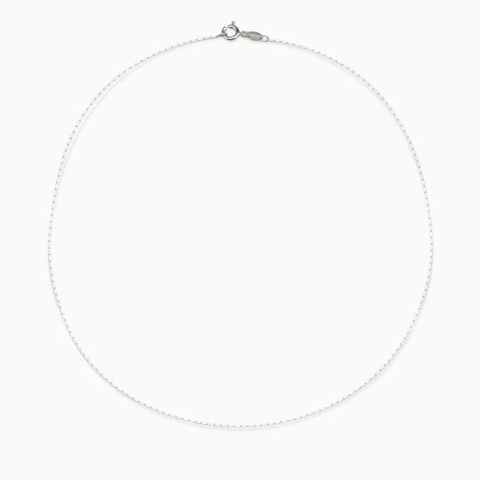 Square Fuse Necklace | Silver