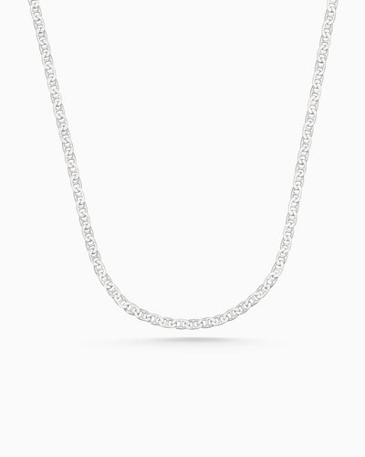 Flat Marine Chain | Sterling Silver