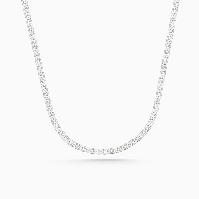 Flat Marine Chain | Sterling Silver