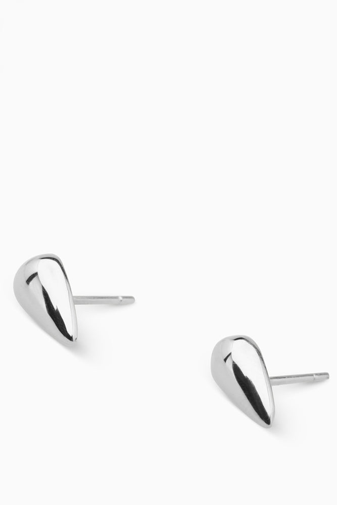 Tear Drop Studs | Silver