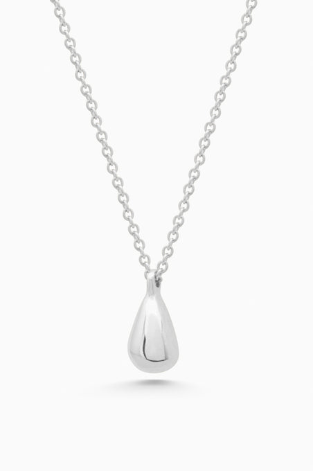 Tear Drop Necklace | Silver