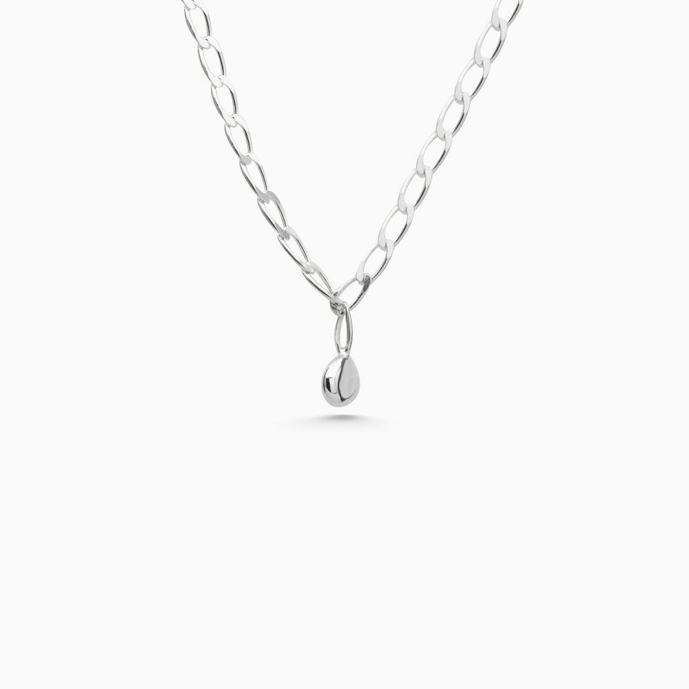 Chunky Tear Drop Chain | Silver