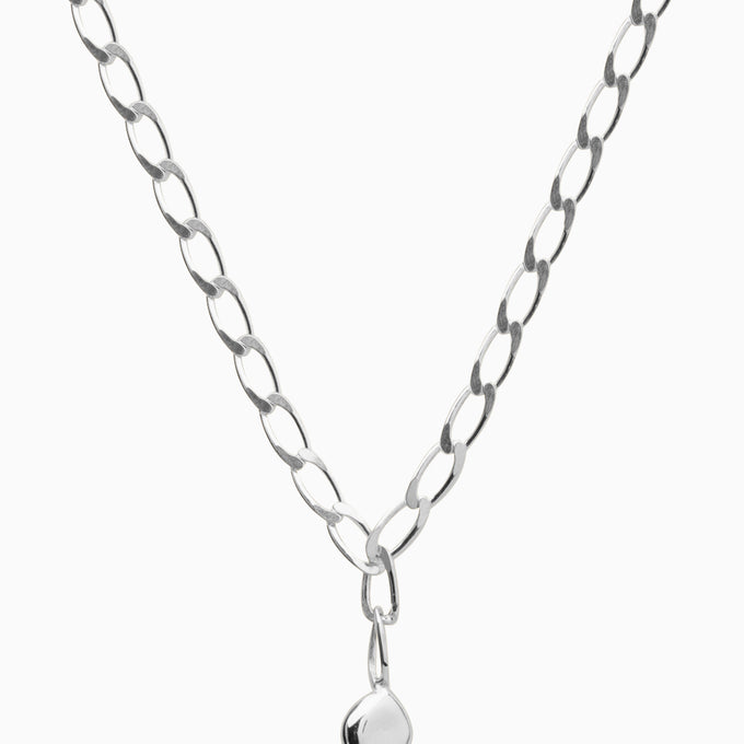 Chunky Tear Drop Chain | Silver