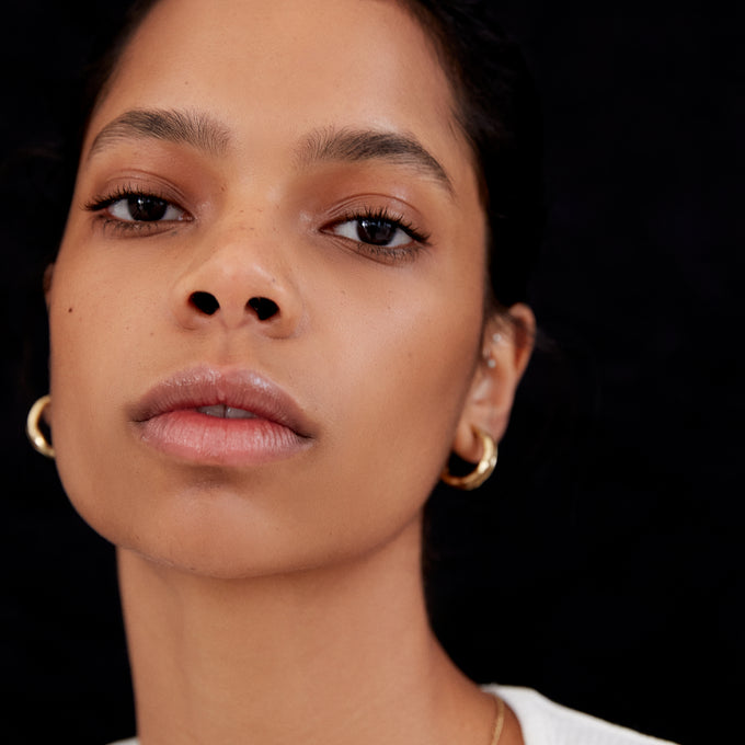 Folded Hoops |  Gold