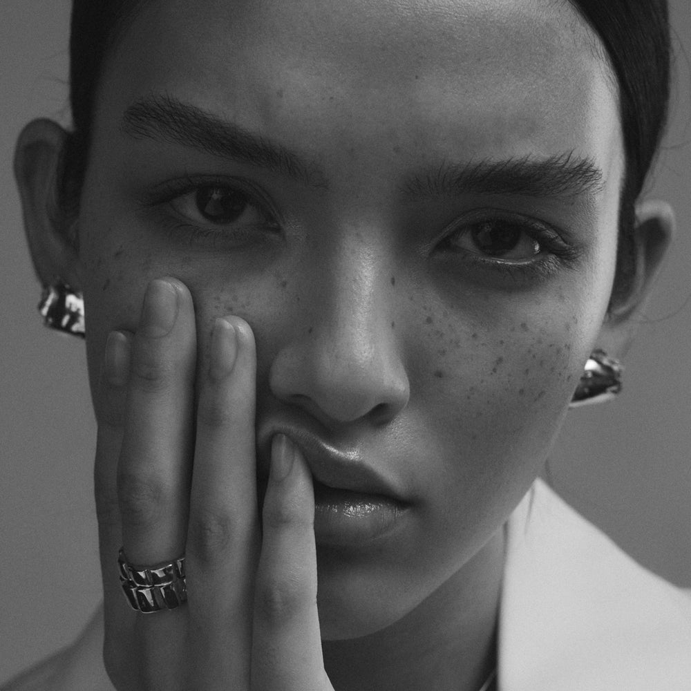 Lava Lobe Cuffs | Silver