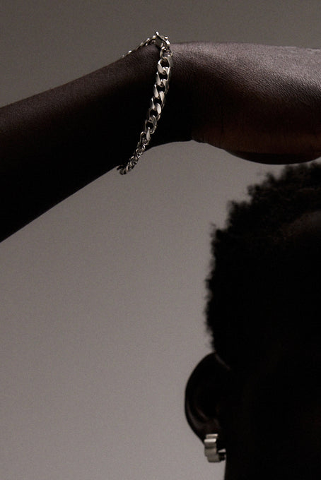 Chunky Curb Bracelet | Silver
