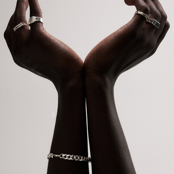 Chunky Curb Bracelet | Silver