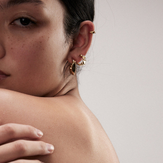 Swell Hoops | Gold