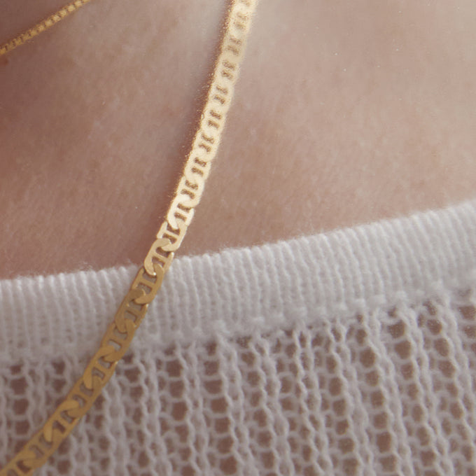 Flat Marine Chain | Gold