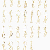 Letter Earring | Solid Gold