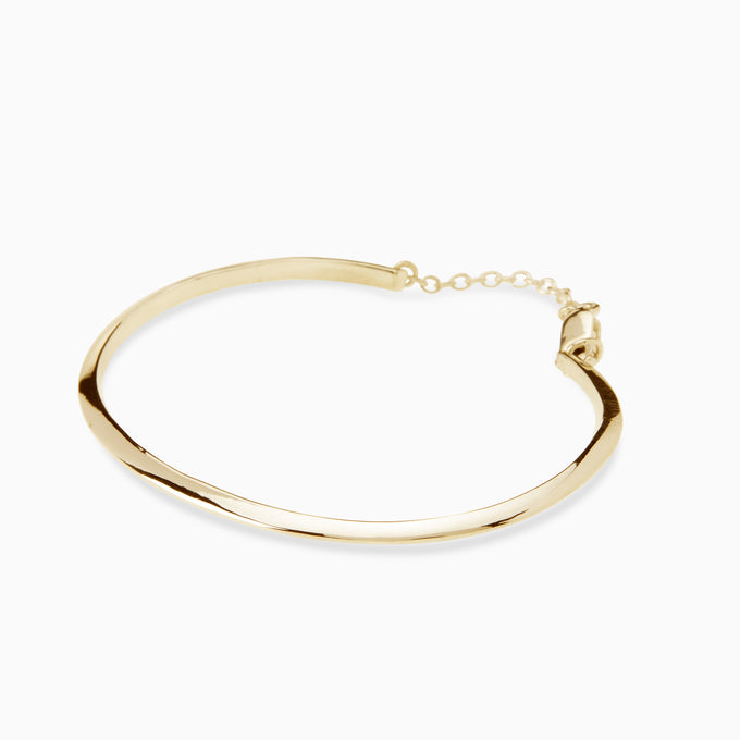 Birthflower Cuff | Solid Gold