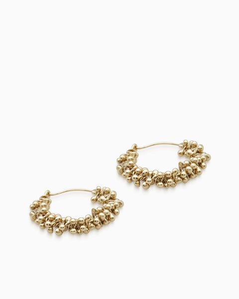 Cherrie Hoops  |  Gold