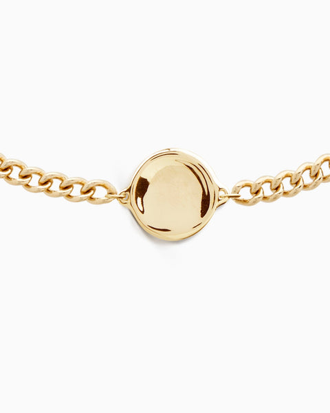 Custom Engraved Charm Bracelet | Yellow Gold