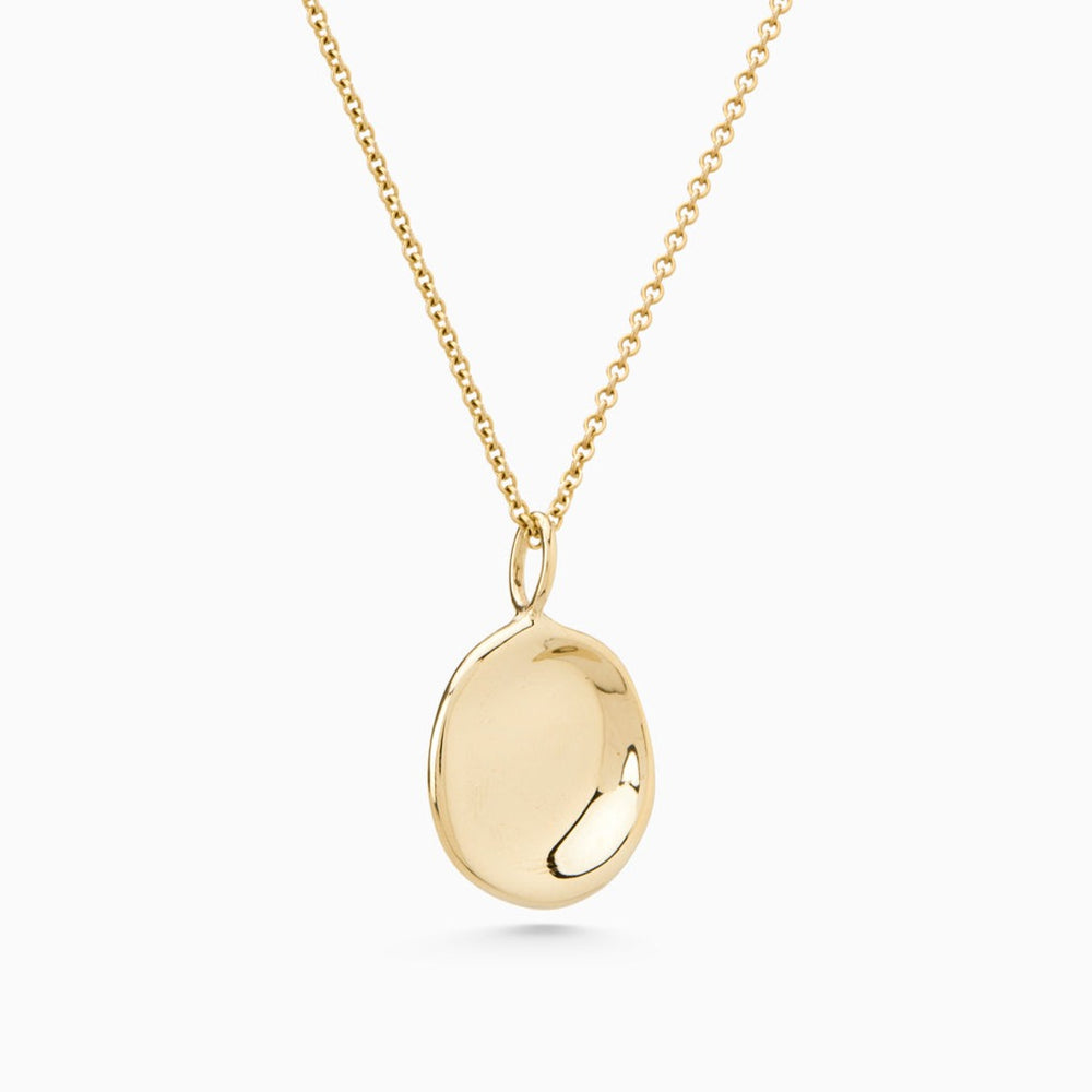 Laser Impression Necklace | Yellow Gold
