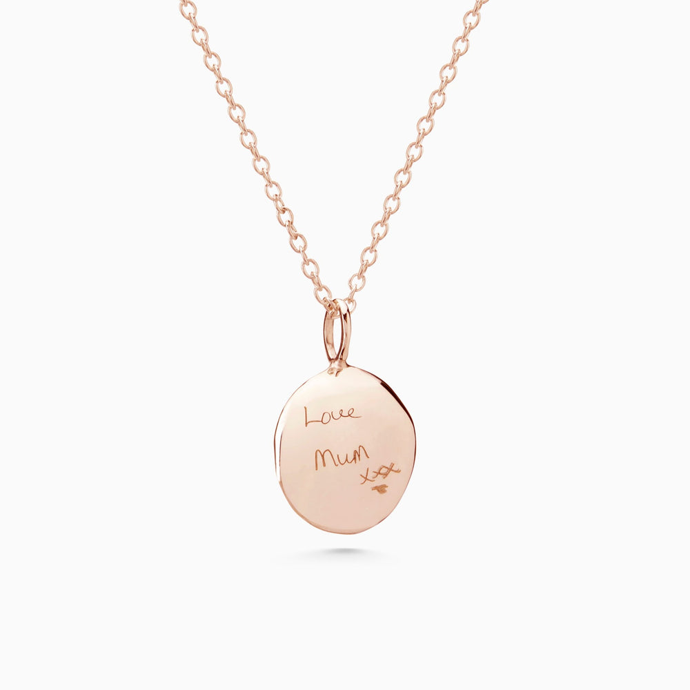 Custom Engraved Pendant | Rose Gold