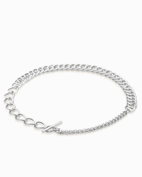Chunky Link Necklace | Silver
