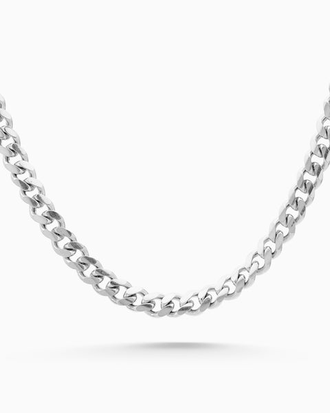 Chunky Curb Necklace | Silver