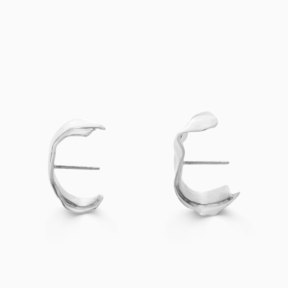 Curl Cuff Earrings | Silver