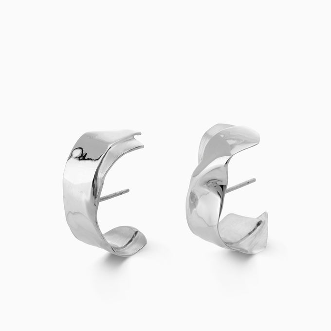 Curl Cuff Earrings | Silver