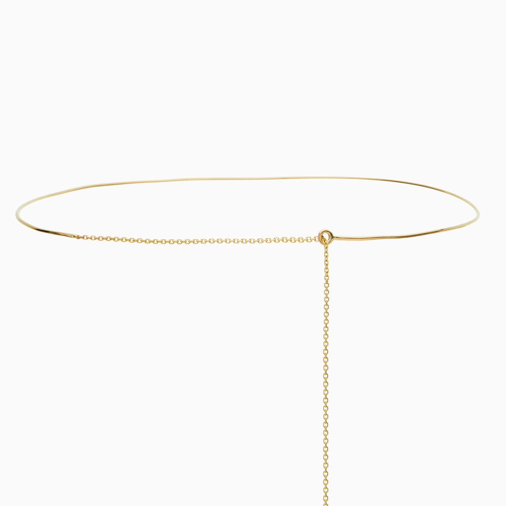 Threaded Weave Necklace | Solid Gold