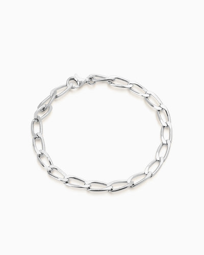 Ribbon Link Bracelet | Silver