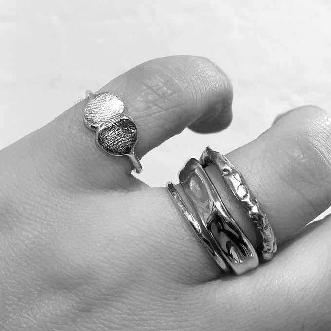 Double Impression™ Ring | Rose Gold