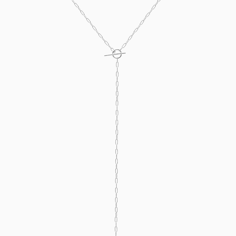 Fine Drop Necklace | Silver