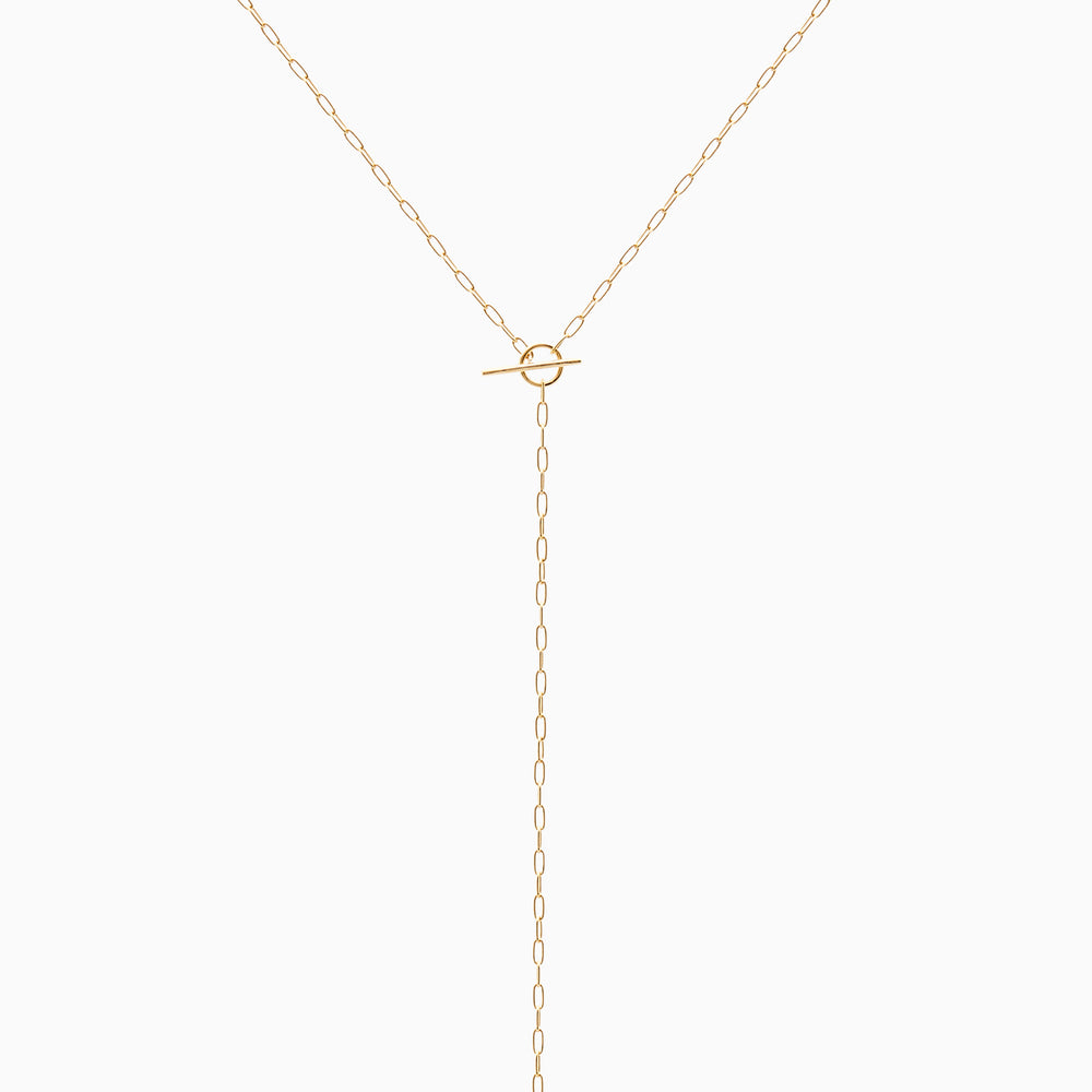 Fine Drop Necklace | Gold