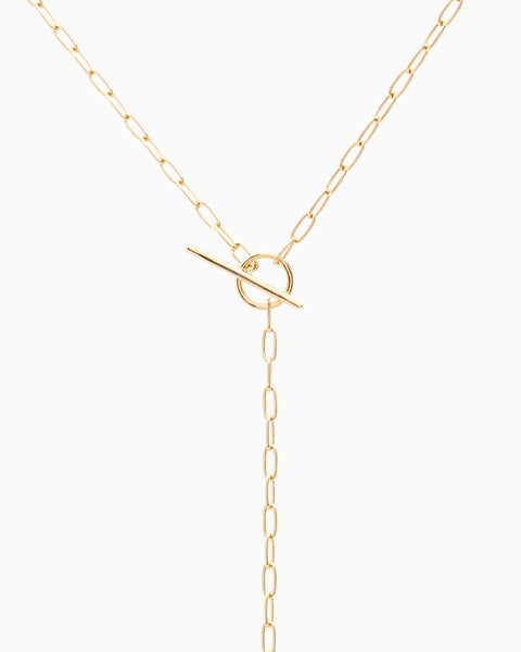 Fine Drop Necklace | Gold