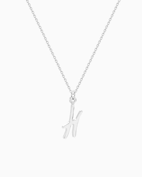 Letter Pendant | Silver