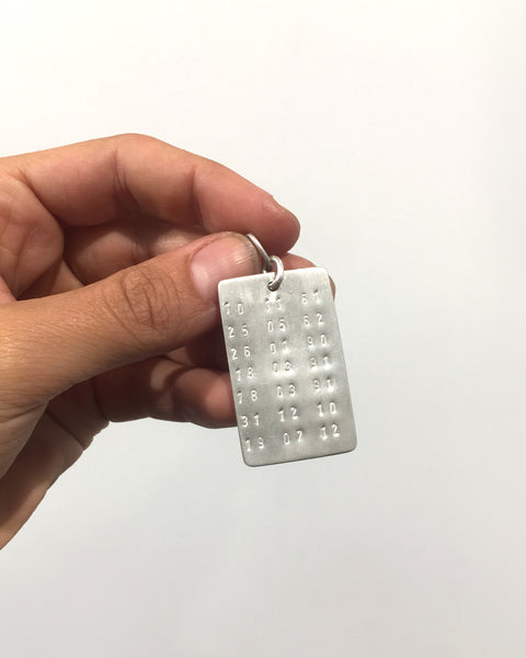 Hand Stamped Dated Plate | 4-7 dates