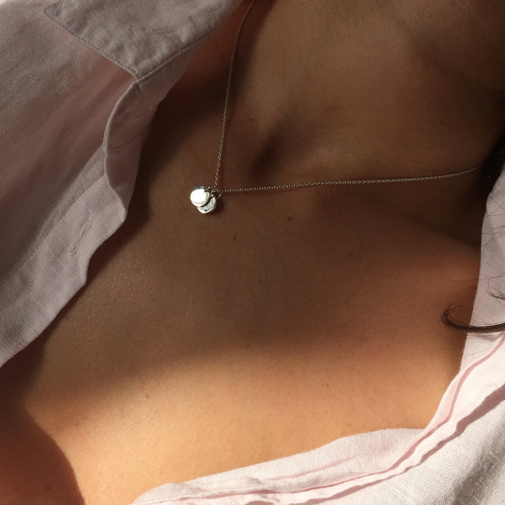 Disc Necklace | Silver