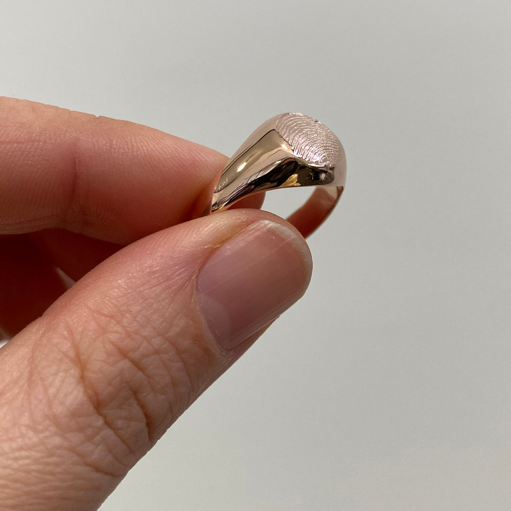 Impression Signet Ring | Rose Gold