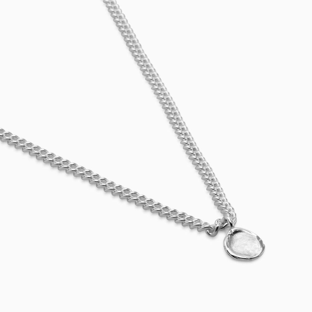 Impression Charm Necklace | Silver