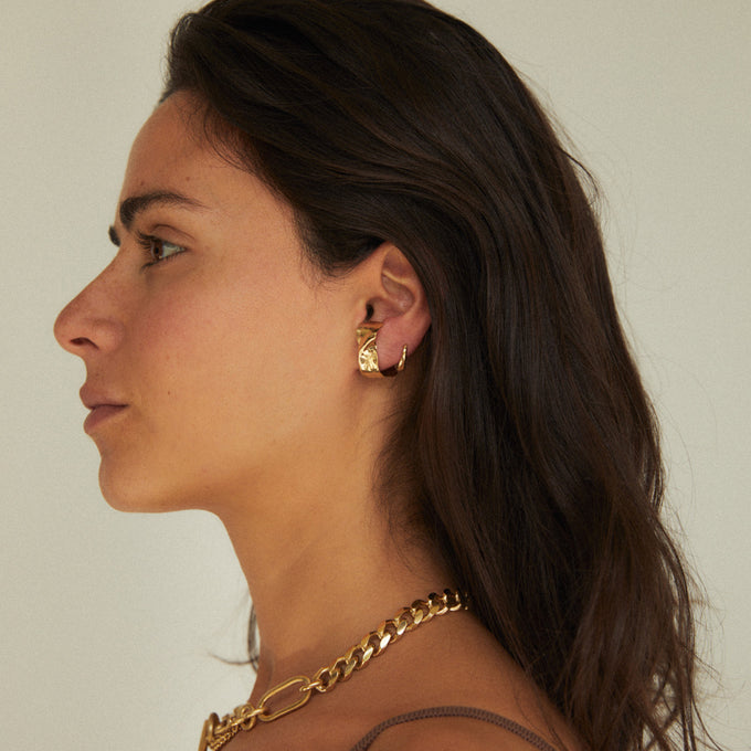 Curl Cuff Earrings | Gold