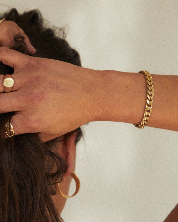 Chunky Curb Bracelet | Gold