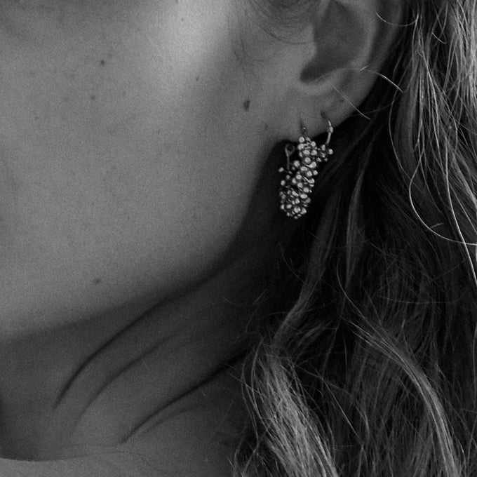Cherrie Hoops  |  Silver