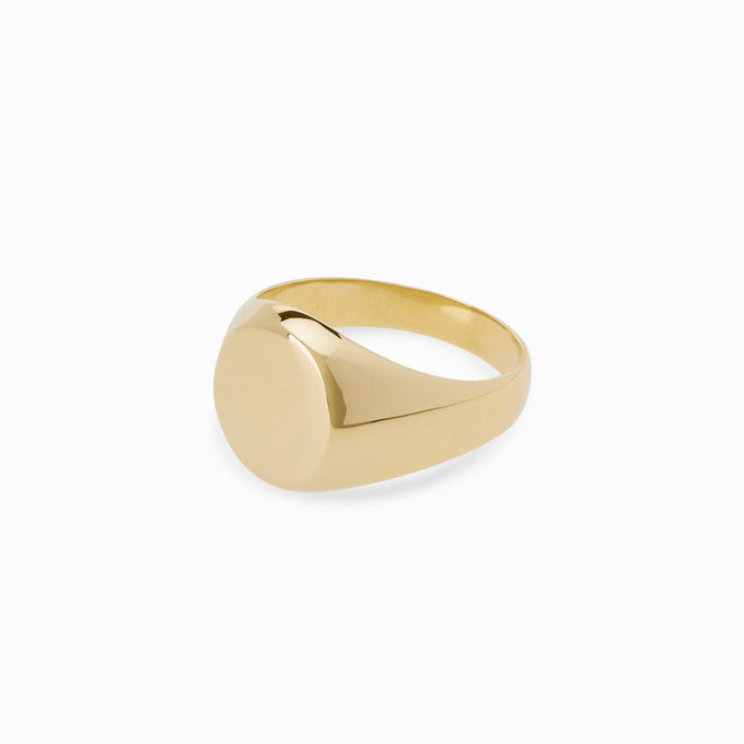 Signature Signet Ring | Yellow Gold