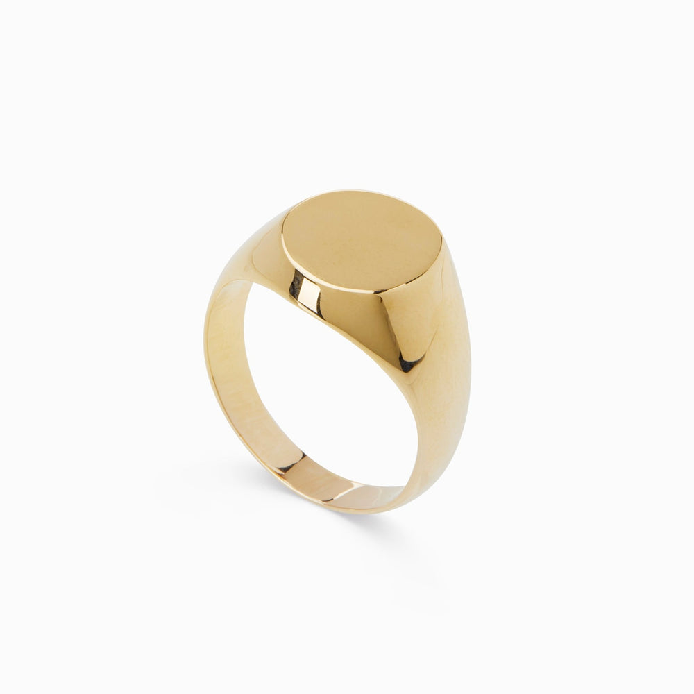 Signature Signet Ring | Yellow Gold