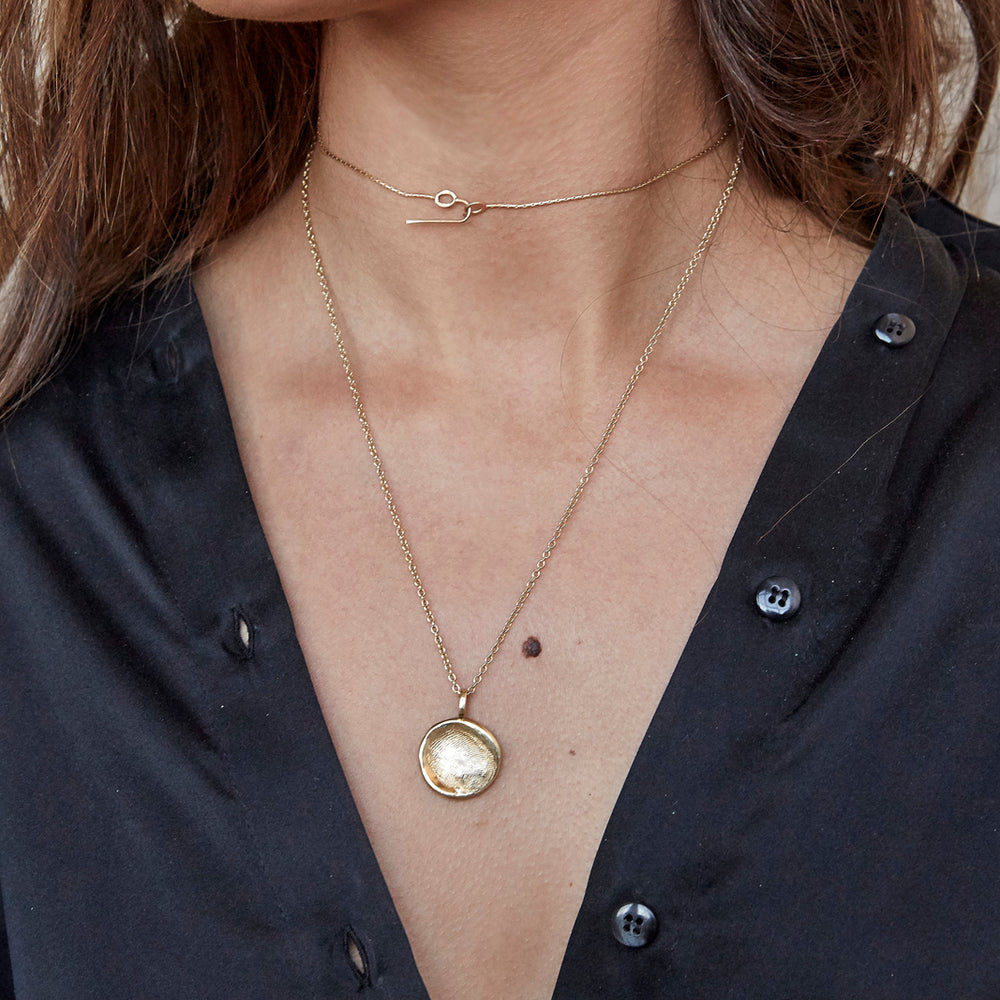 Fine Linen Textured Hoops | Gold