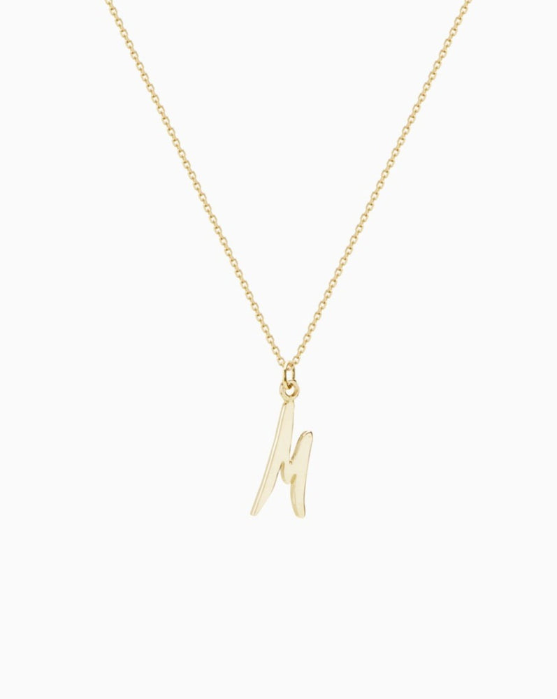 Letter Pendant | Solid Gold