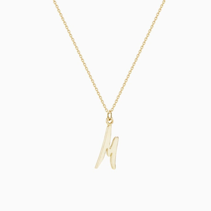 Letter Pendant | Solid Gold