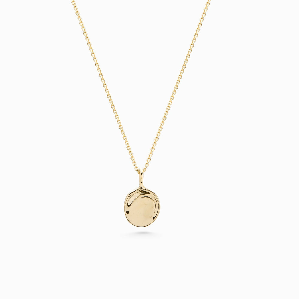 Laser Impression Necklace | Yellow Gold