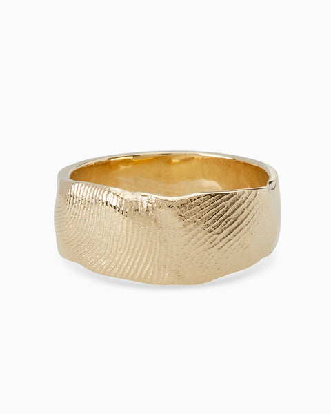 Impression Band Ring | Yellow Gold