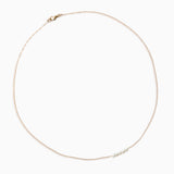 Beaded Diamond Cut Chain White | Solid Gold
