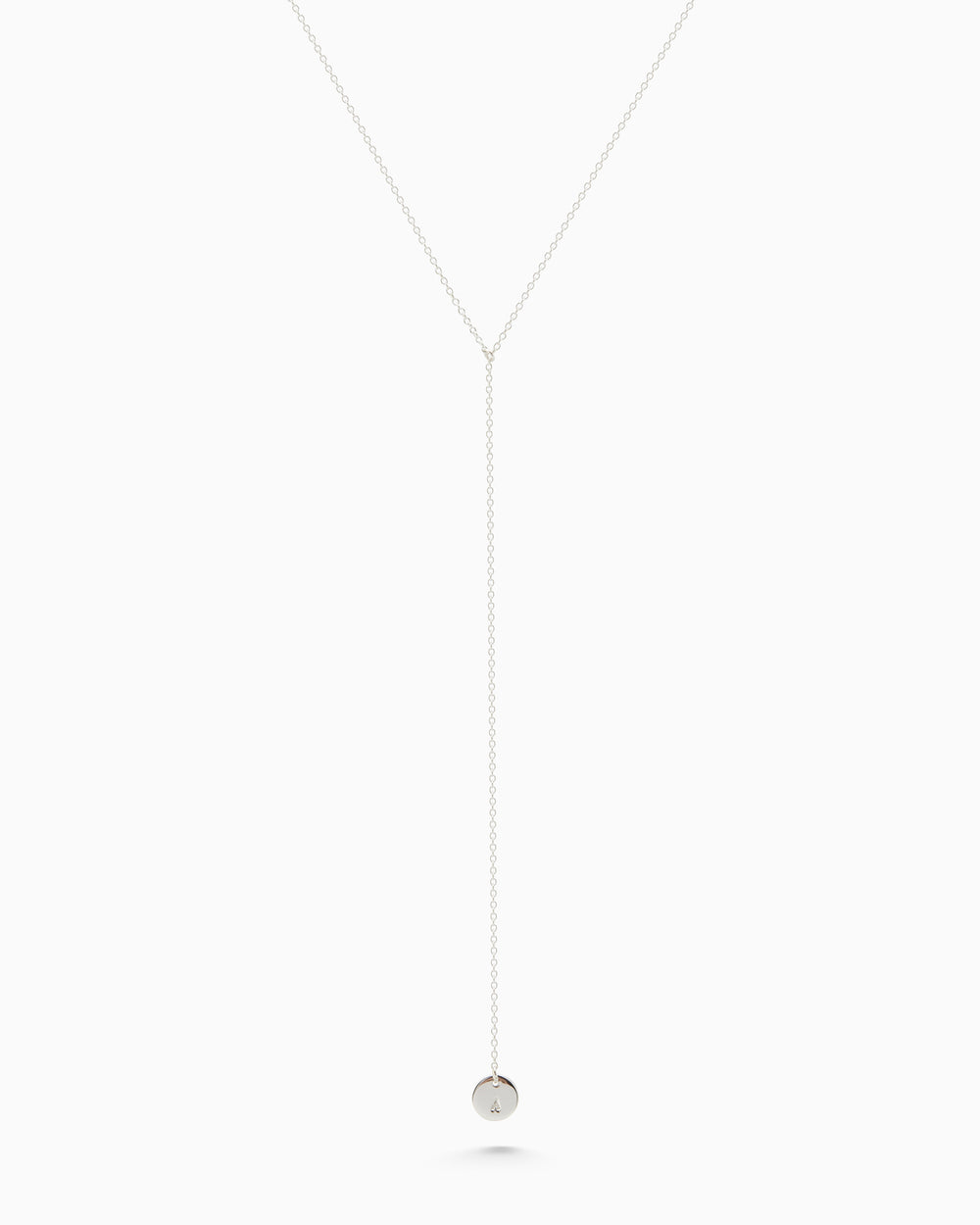 Personalised Drop Necklace | Silver
