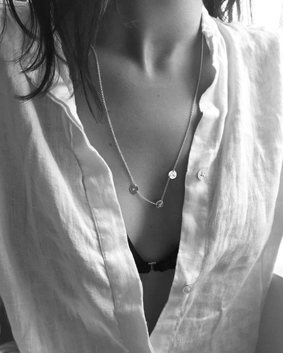 Multi Disc Necklace | Silver