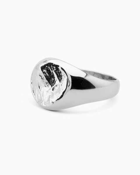 Impression Signet Ring | White Gold