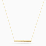 Personalised Tag Necklace | Solid Yellow Gold